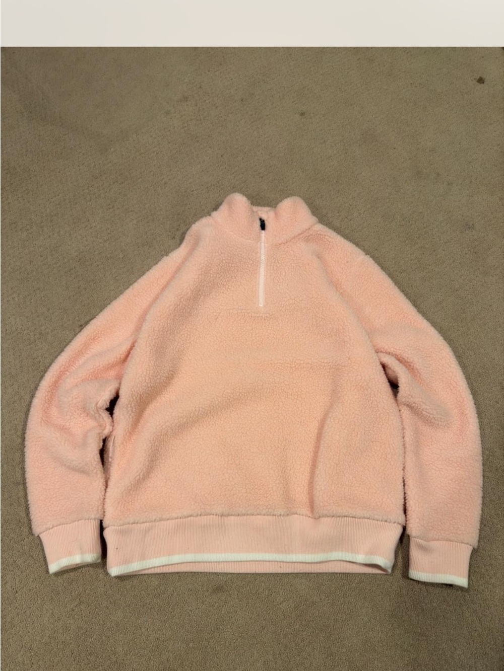 Sweaty Bettt Cozy Pink Sherpa Half-Zip Pullover Sweater